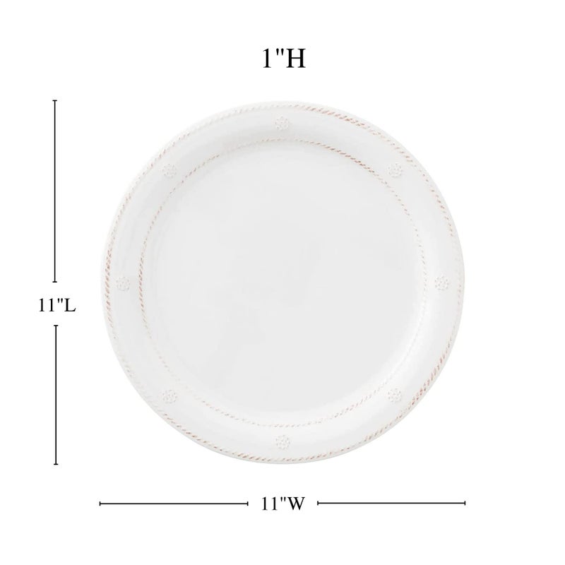 Juliska Berry & Thread Melamine Dinner Plate - Whitewash - Image 4